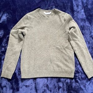 Everlane olive green cashmere sweater